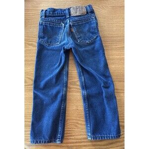 Vintage Little Levi’s Orange Tab Jeans Kids Size 5 Slim Made in Mexico 1990s